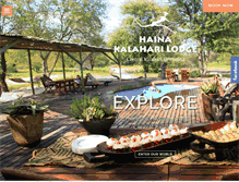 Tablet Screenshot of hainakalaharilodge.com